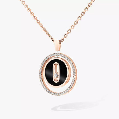 [✨Rose💎]Lucky Move Diamond Necklace in Rose Gold and White Mother-of-Pearl