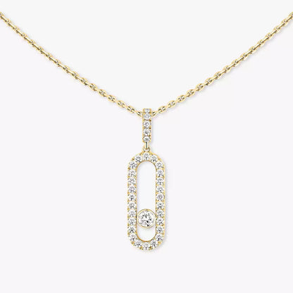 [✨Rose💎]Move Uno Diamond Necklace in Rose Gold