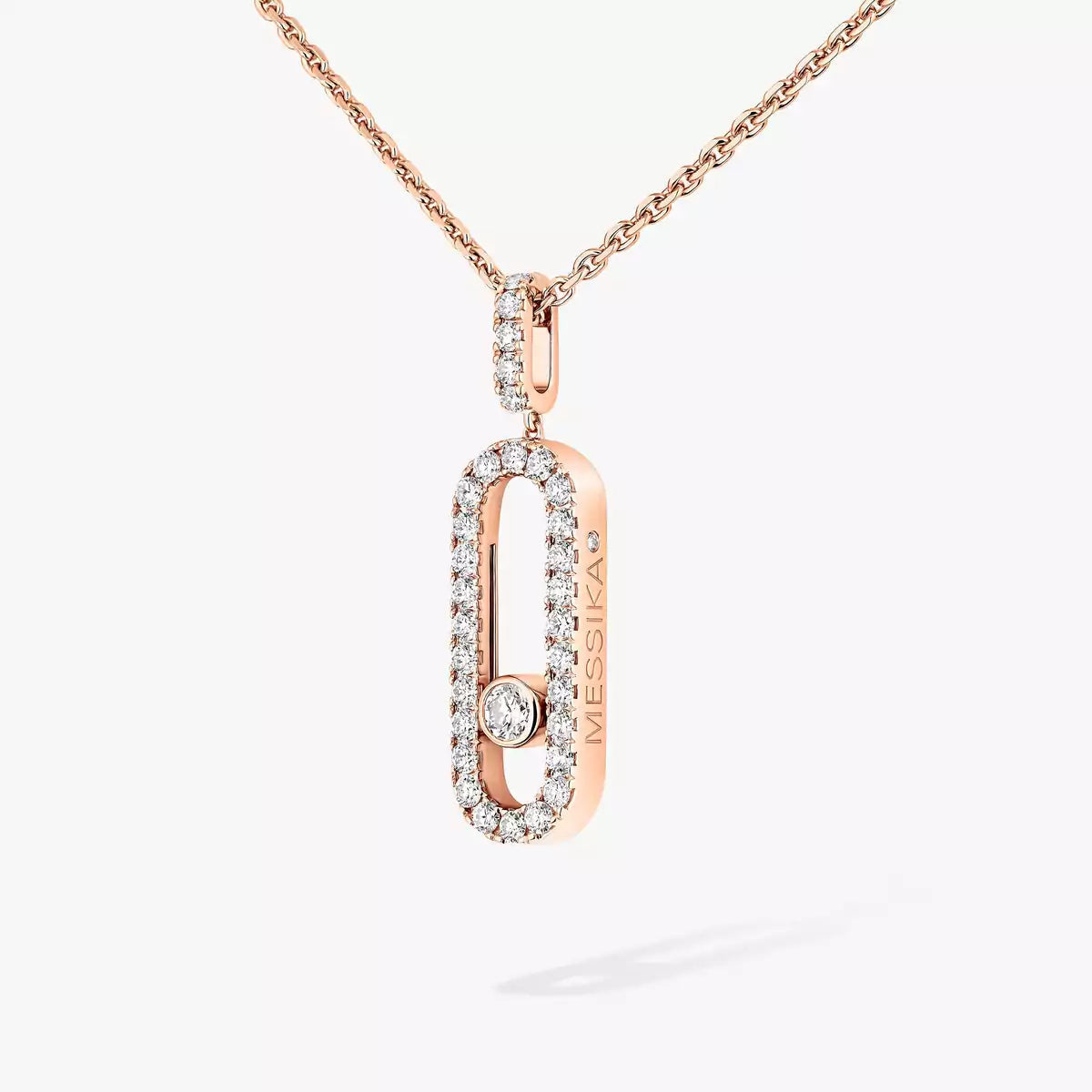 [✨Rose💎]Move Uno Diamond Necklace in Rose Gold