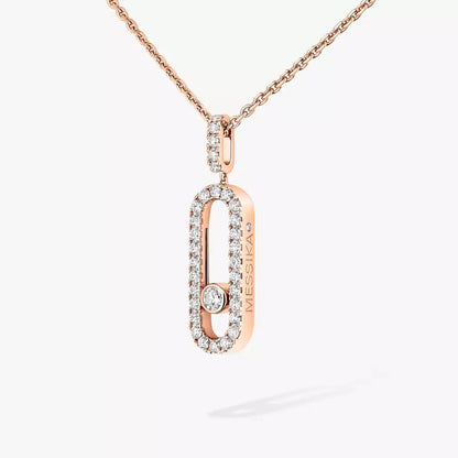[✨Rose💎]Move Uno Diamond Necklace in Rose Gold