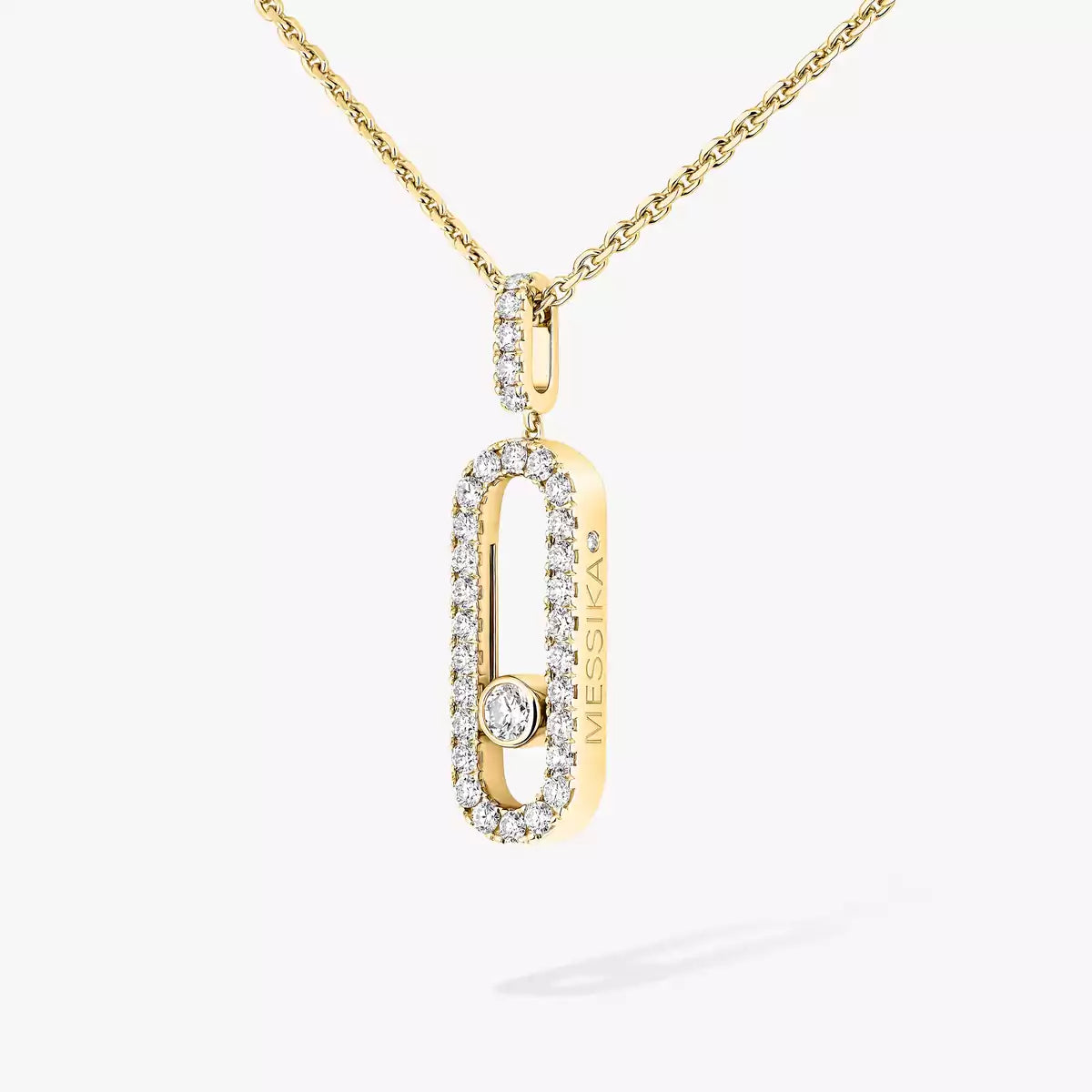[✨Rose💎]Move Uno Diamond Necklace in Rose Gold