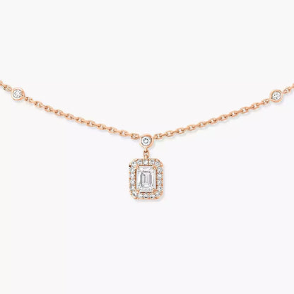 [✨Rose💎]My Twin Diamond Necklace in Silver