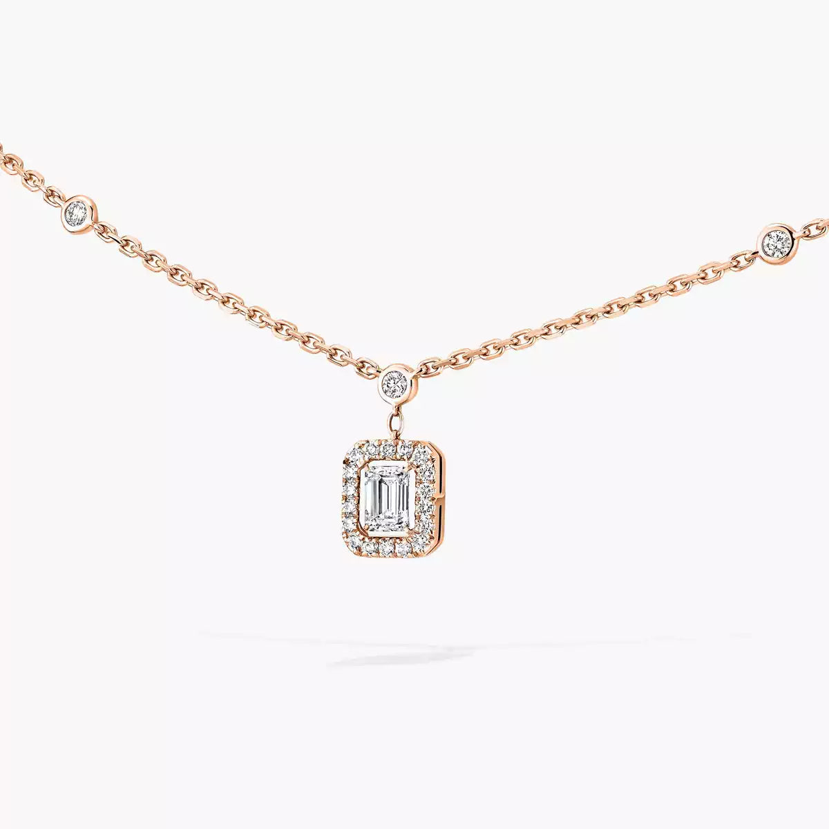 [✨Rose💎]My Twin Diamond Necklace in Silver