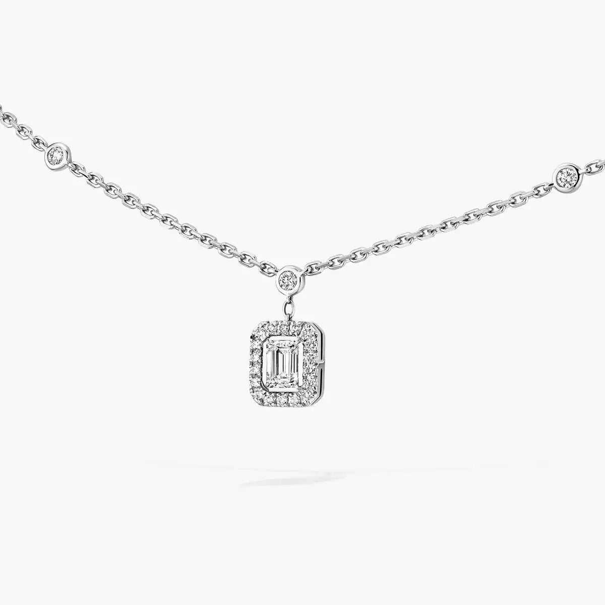 [✨Rose💎]My Twin Diamond Necklace in Silver