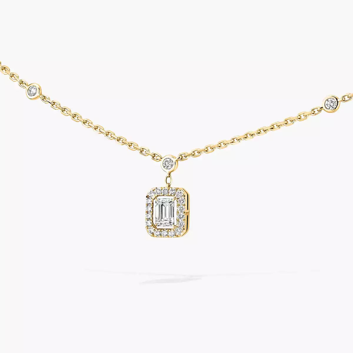 [✨Rose💎]My Twin Diamond Necklace in Silver