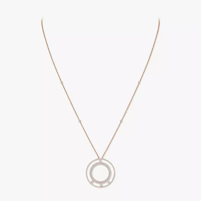 [✨Rose💎]Move Romane Long Pave_-Set Diamond Necklace