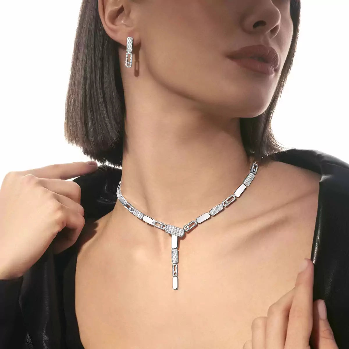 [✨Rose💎]Imperial Move SM Diamond Earrings