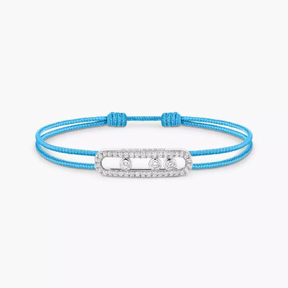 [✨Rose💎]MK Care(s) pink cord pave bracelet