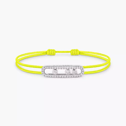 [✨Rose💎]MK Care(s) pink cord pave bracelet