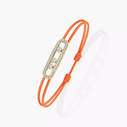 [✨Rose💎]MK Care(s) pink cord pave bracelet