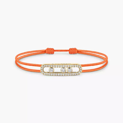 [✨Rose💎]MK Care(s) pink cord pave bracelet