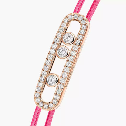 [✨Rose💎]MK Care(s) pink cord pave bracelet