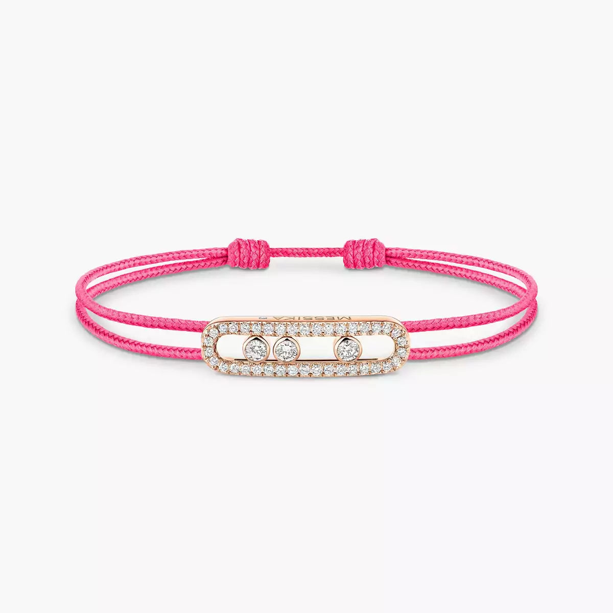 [✨Rose💎]MK Care(s) pink cord pave bracelet