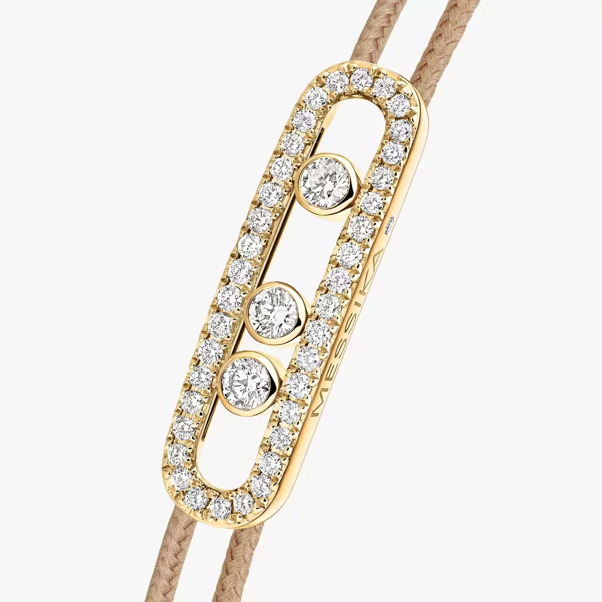 [✨Rose💎]MK Care(s) pink cord pave bracelet
