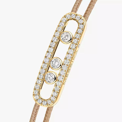 [✨Rose💎]MK Care(s) pink cord pave bracelet