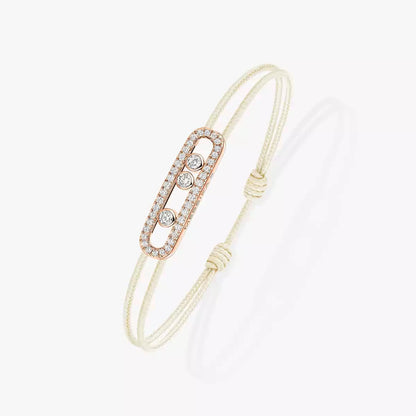 [✨Rose💎]MK Care(s) pink cord pave bracelet