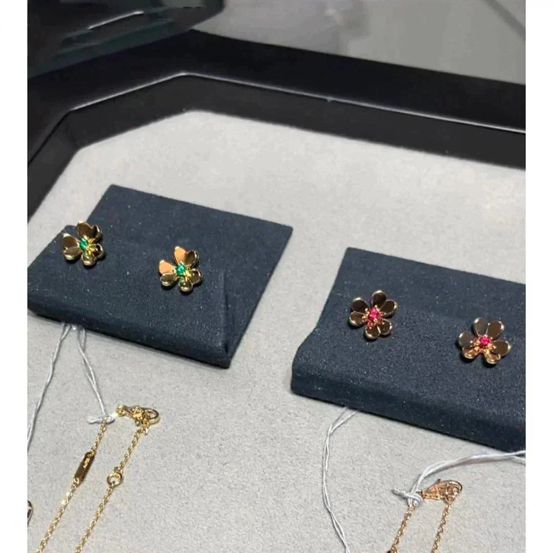 [💎ROSE💎]FRIVOLE  FLOWER PINK EARRINGS