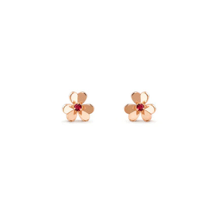 [💎ROSE💎]FRIVOLE  FLOWER PINK EARRINGS