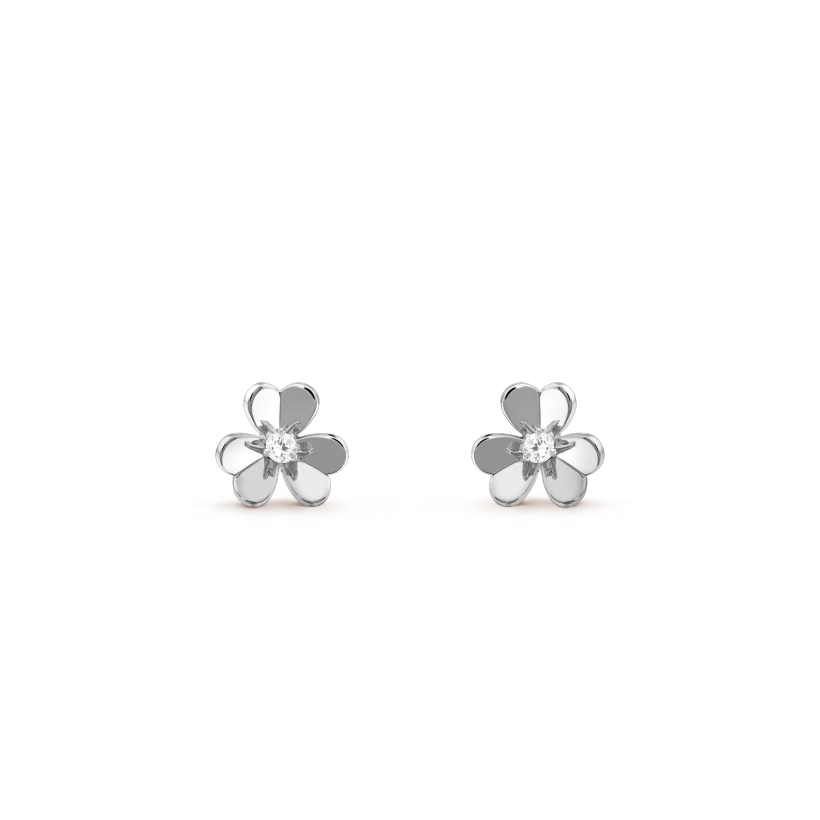 [💎ROSE💎]FRIVOLE MINI SILVER FLOWER EARRINGS