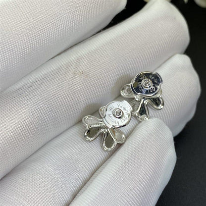 [💎ROSE💎]FRIVOLE MINI SILVER FLOWER EARRINGS