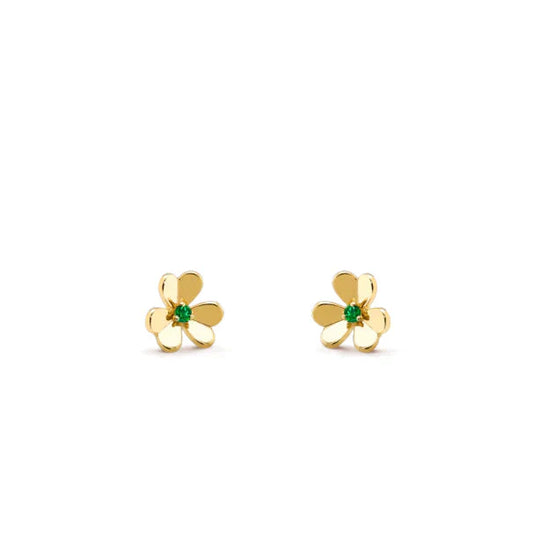 [💎ROSE💎]FRIVOLE  FLOWER MALACHITE EARRINGS