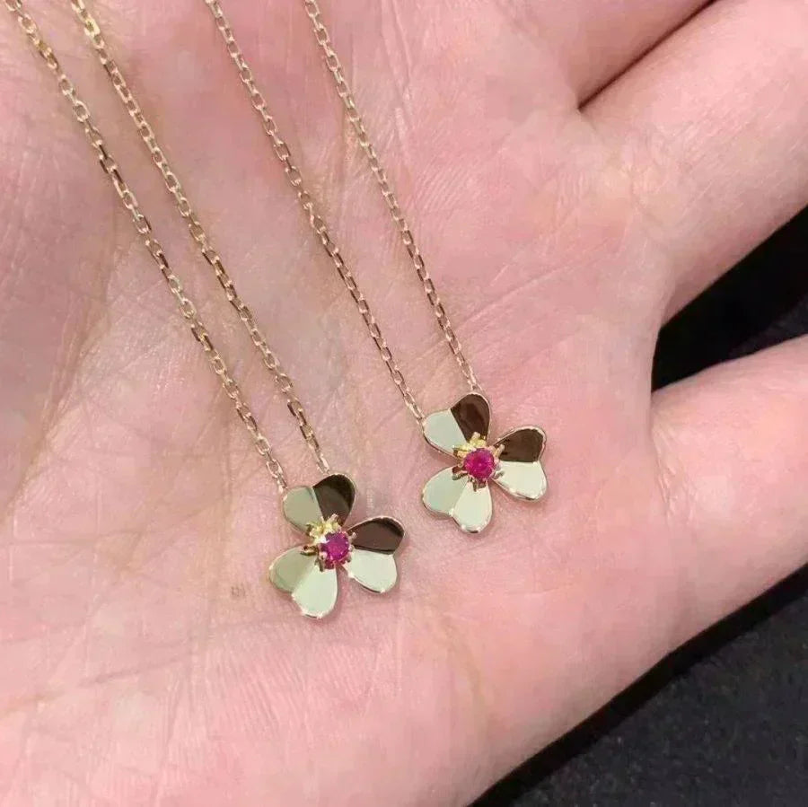 [💎ROSE💎]FRIVOLE GOLD FLOWER NECKLACE