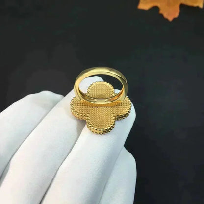 [Rose Jewelry]CLOVER MALACHITE RING
