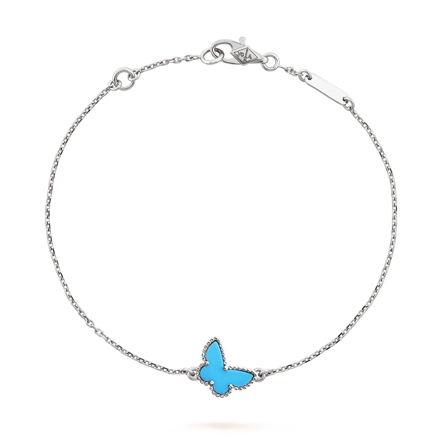 [💎ROSE💎]BUTTERFLY TURQUOISE BUTTERFLY BRACELET SILVER