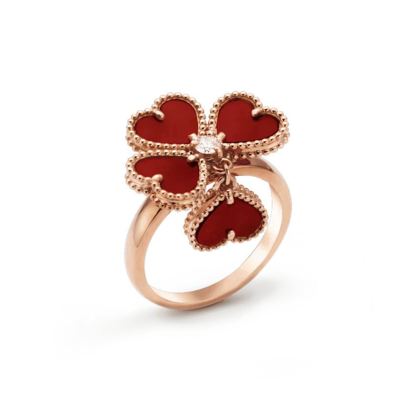 [Rose Jewelry]SWEET CLOVER CARNELIAN RING