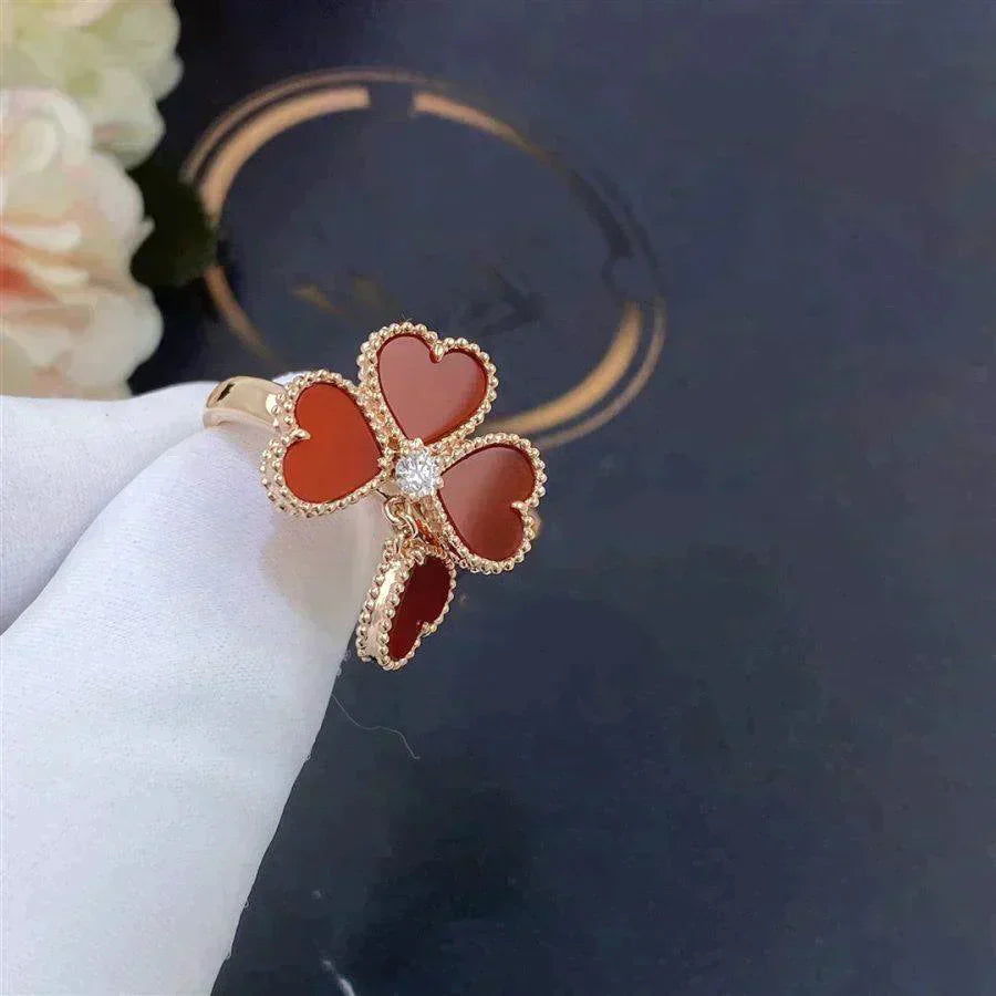 [Rose Jewelry]SWEET CLOVER CARNELIAN RING