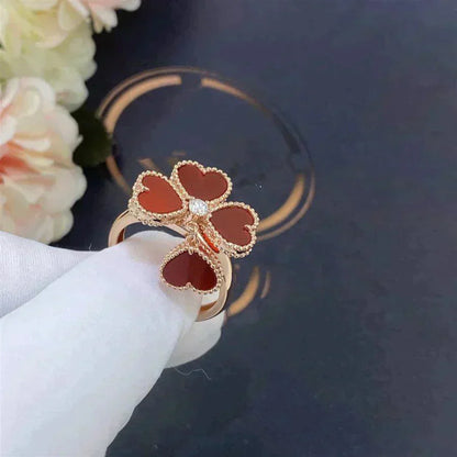 [Rose Jewelry]SWEET CLOVER CARNELIAN RING