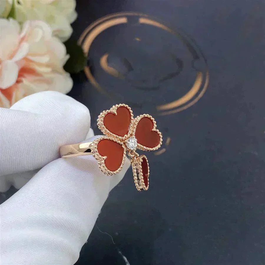 [Rose Jewelry]SWEET CLOVER CARNELIAN RING