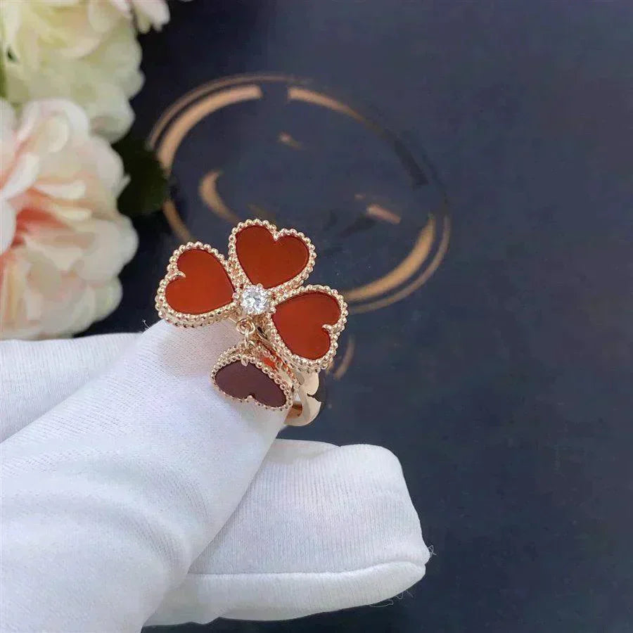 [Rose Jewelry]SWEET CLOVER CARNELIAN RING