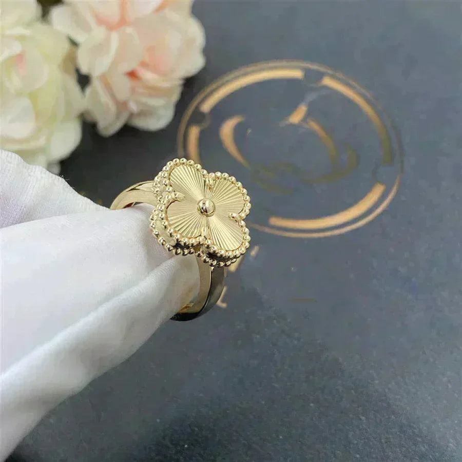 [💎ROSE💎]CLOVER GOLD RING