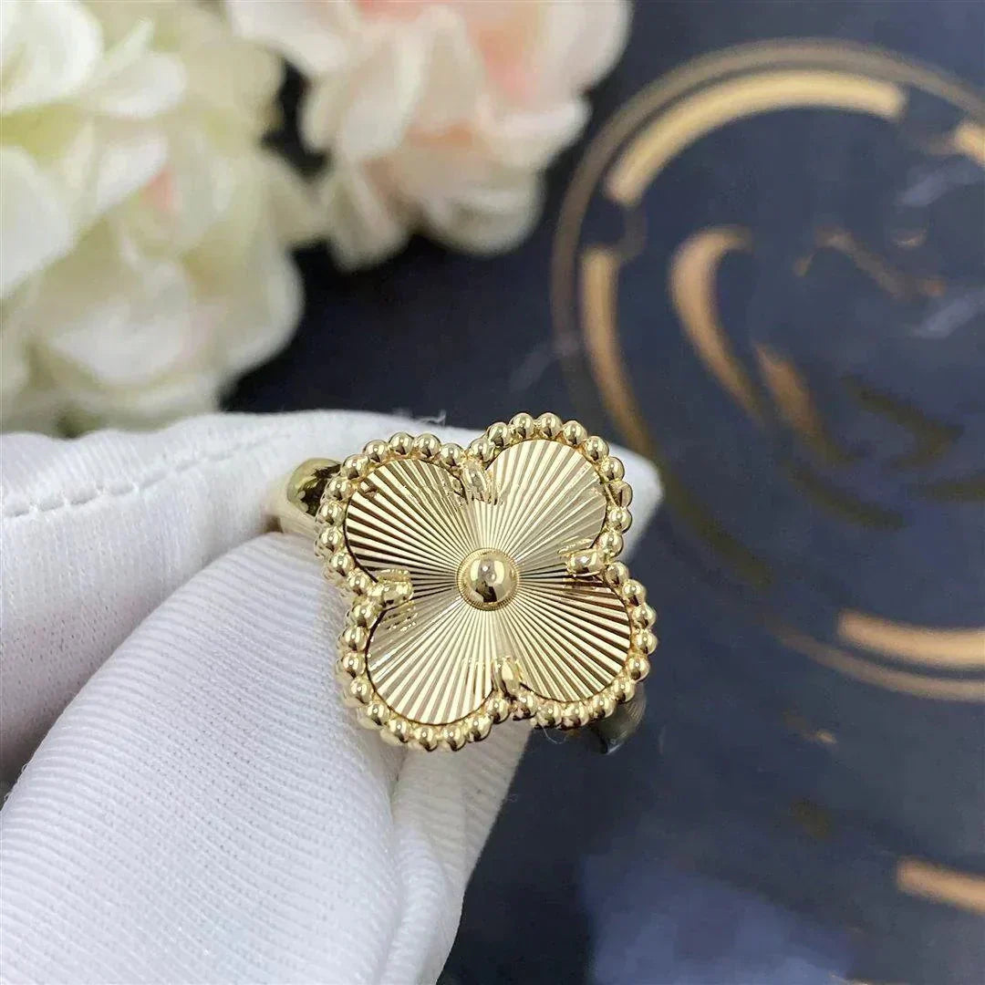 [💎ROSE💎]CLOVER GOLD RING