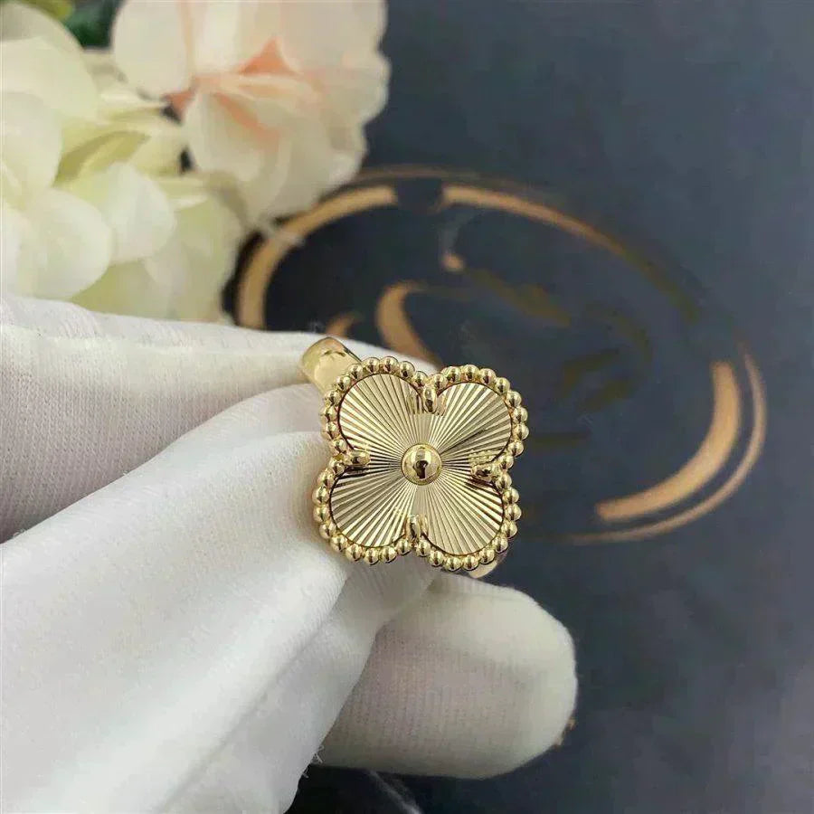 [💎ROSE💎]CLOVER GOLD RING
