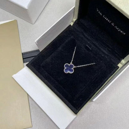 [Rose Tomorrow]CLOVER 15MM PIETERSITE NECKLACE SILVER