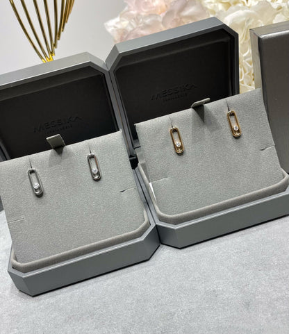 [✨Rose💎]MOVE UNO SMALL 1 DIAMOND EARRINGS