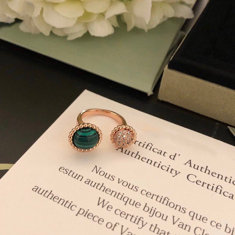 [💎ROSE💎]PERLEE COULEURS DIAMOND ROSE GOLD BETWEEN THE FINGER RING