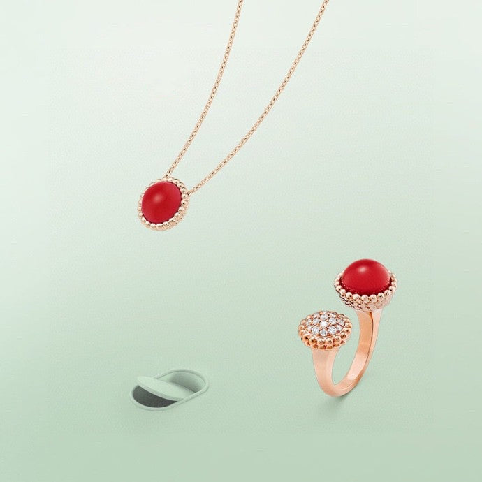 [💎ROSE💎]PERLEE COULEURS DIAMOND ROSE GOLD BETWEEN THE FINGER RING