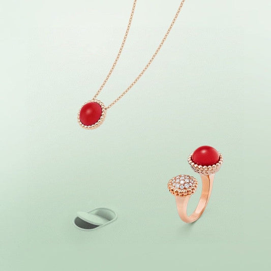 [💎ROSE💎]PERLEE COULEURS DIAMOND ROSE GOLD BETWEEN THE FINGER RING