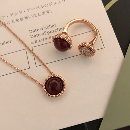 [💎ROSE💎]PERLEE COULEURS DIAMOND ROSE GOLD BETWEEN THE FINGER RING