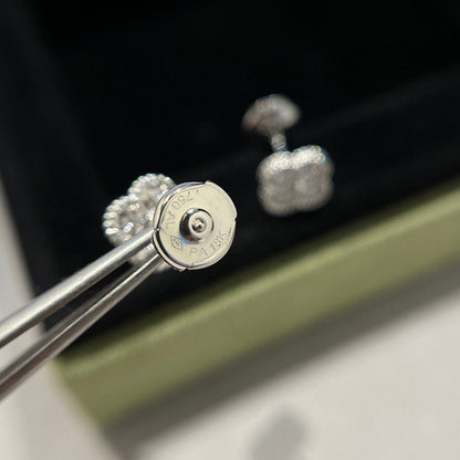[💎ROSE💎]CLOVER MINI DIAMOND STUD EARRINGS